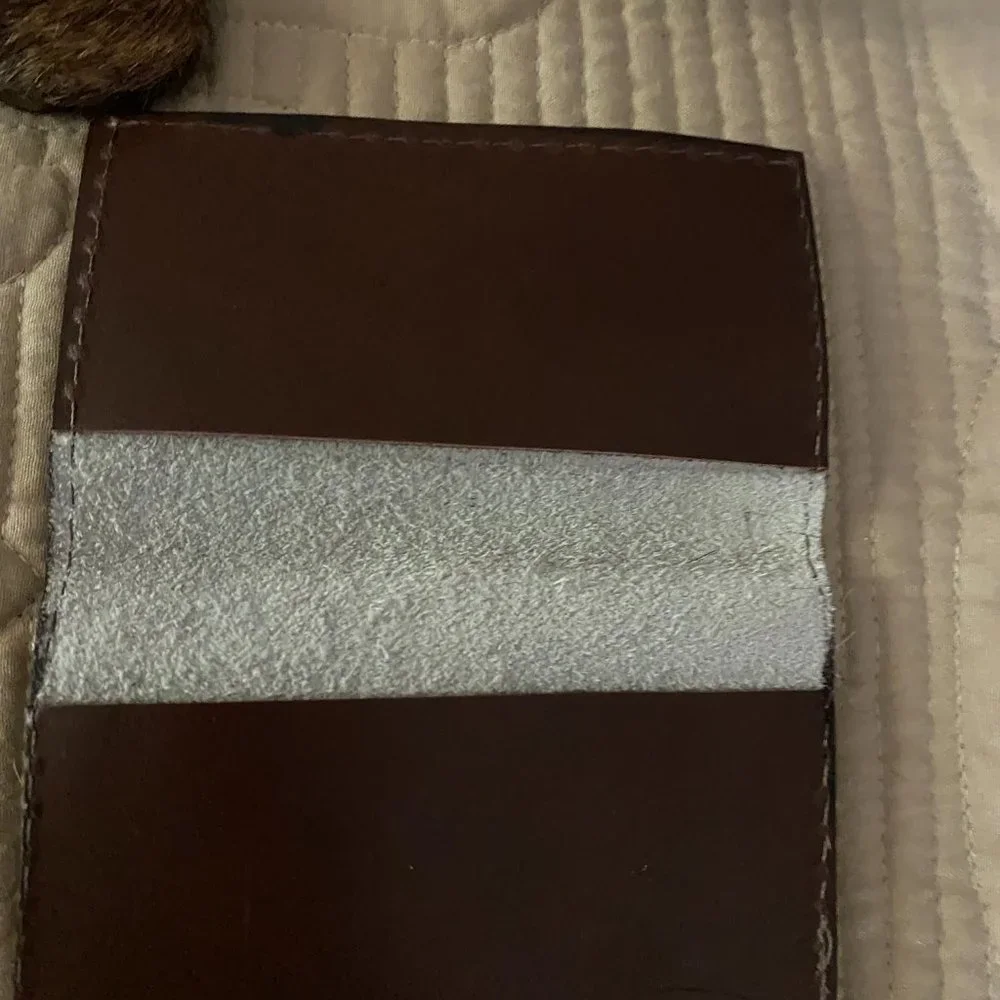 New~.Brown Brindle Cowhide Clutch Purse & Card Holder - Picture 12 of 13